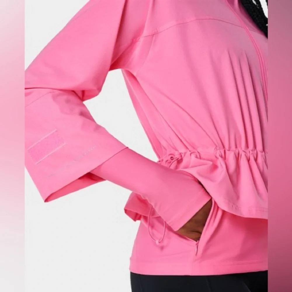 NWT Sweaty Betty Fast Lane Running Jacket Peony Pink Extra Small XS - Picture 3 of 16